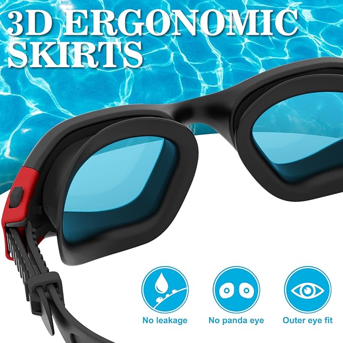 WIN.MAX Polarized Swimming Goggles Swim Pool Goggles Anti Fog Anti UV No Leakage Clear Vision for Men Women Adults Teenagers-StrideForce Fitness