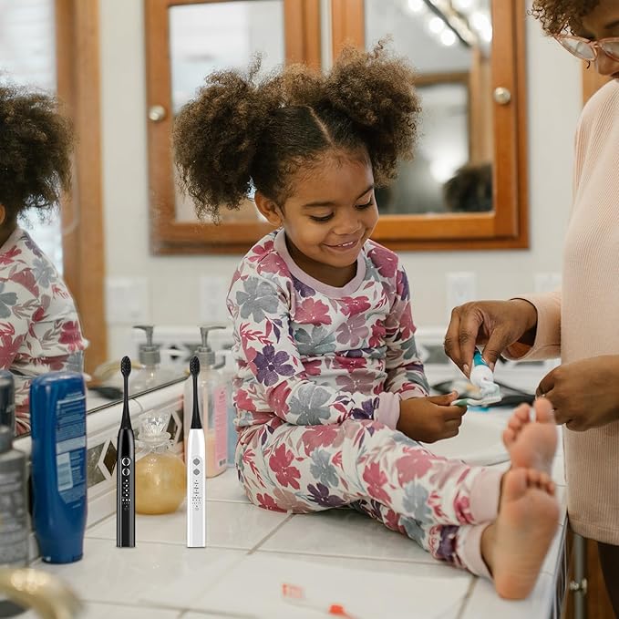 Sewroro 3pcs Electric Toothbrush Replacement Heads Soft Brush Heads Compatible with Adults and for Oral Care and Daily Cleaning