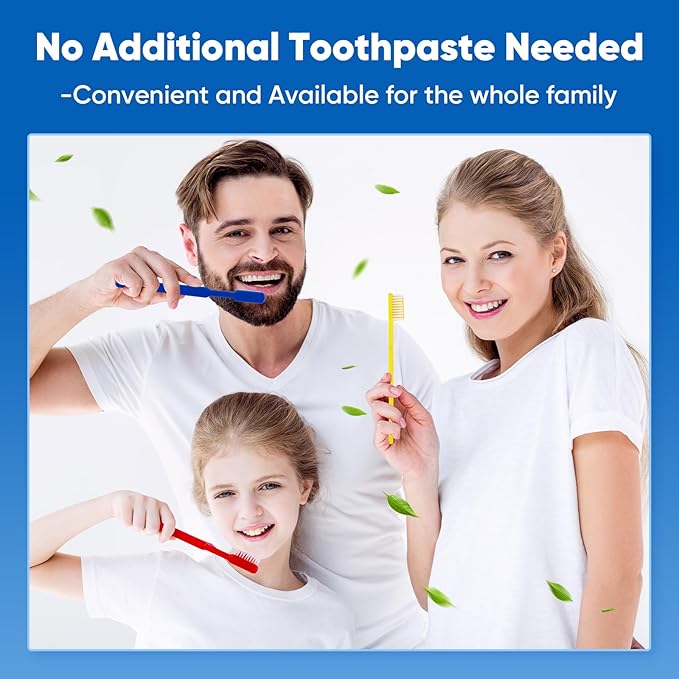 Navona 50 PCS Prepasted Disposable Toothbrushes with Toothpaste, Premium Bulk Toothbrushes Individually Wrapped, Single Use Bulk Toothbrush for Travel, Guests, Hotel, Camping