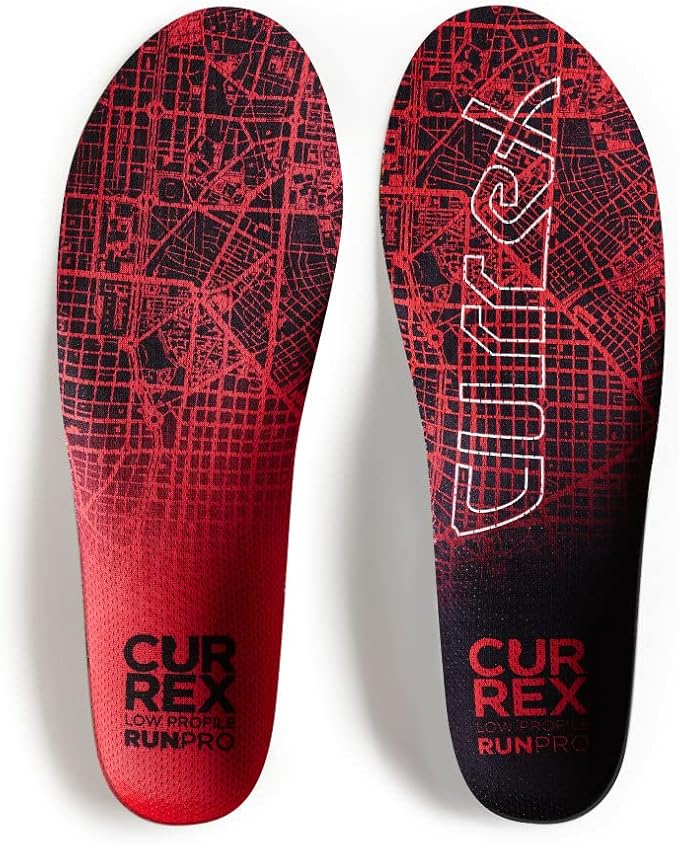 CURREX RunPro Insoles for Running Shoes – Arch Support Inserts to Help Reduce Fatigue, Prevent Injuries & Boost Performance – for Men & Women – Low Arch, XS-StrideForce Fitness