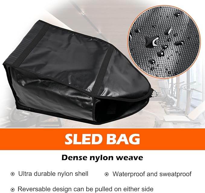 Begonia.K Adjustable Weight Sled Running Speed Training with Adjustable Strap, Sprinter Speed Training with 4 Weight Sandbags-StrideForce Fitness