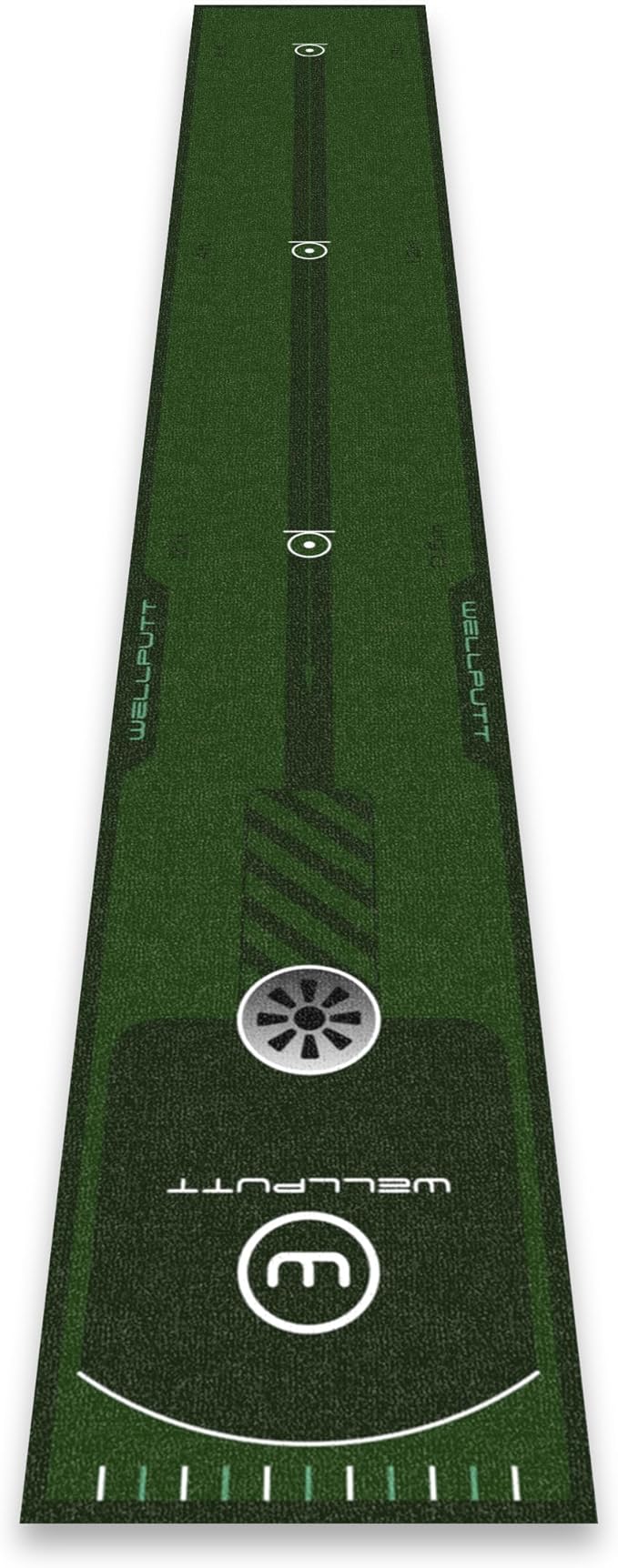 WELLPUTT - Golf Putting Training Mat - 8ft Essential-StrideForce Fitness