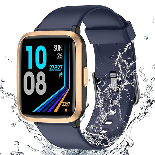 Fitness Tracker Watch with Heart Rate Monitor 5ATM Waterproof