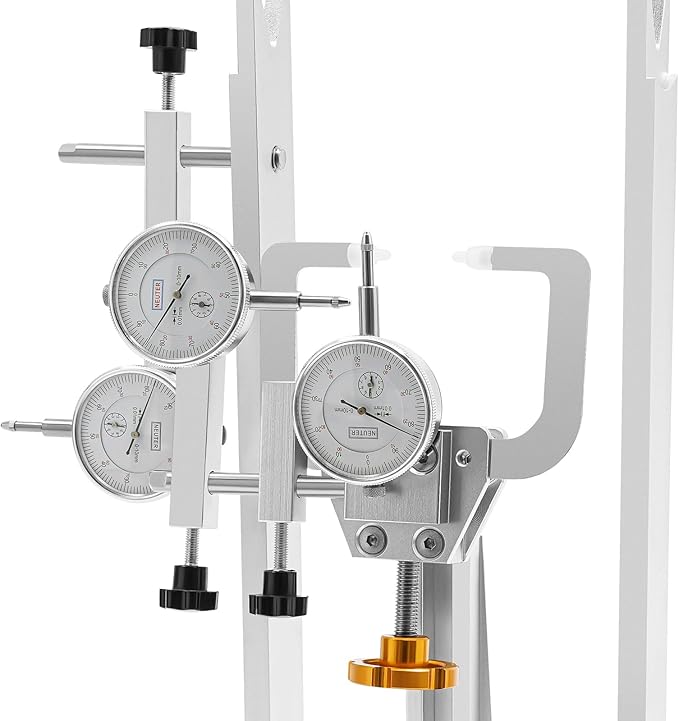 Bicycle Wheel Truing Stand, Professional Bike Repair Truing Bearing Stand with 3 Gauges Removable Bicycle Wheel Maintenance Tool Kit for 10" - 29" Wheels Rim Truing MTB Road-StrideForce Fitness