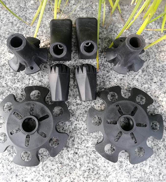 Replacement Rubber Tips Set for Trekking Pole Walking Hiking Sticks Tips Protectors-StrideForce Fitness