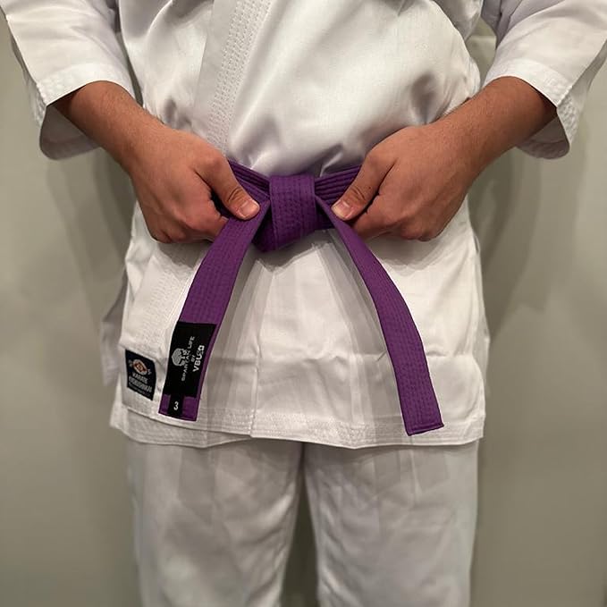 Karate Belt, All-Purpose Martial Arts Belt, Judo, Taekwondo Belt, Durable MMA Color Rank TKD Belt Size 0-6.-StrideForce Fitness