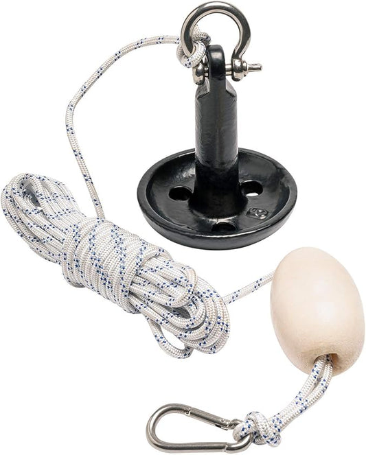 Newport Premium 5lb Mushroom Anchor Kit w/Bag, Rope, Buoy, & Stainless Hardware-StrideForce Fitness