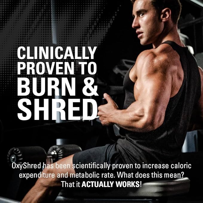 EHP Labs OxyShred Pre Workout Powder - Preworkout Powder with L Glutamine & Acetyl L Carnitine, Energy Boost Drink - Kiwi Strawberry, 60 Servings-StrideForce Fitness