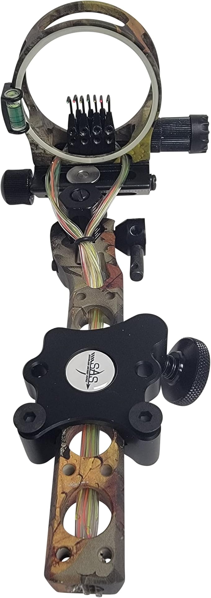 SAS Essence 019" Bow Sight with Micro Adjust Detachable Bracket with LED Sight Light for Archery Compound Bows Hunting Shooting-StrideForce Fitness