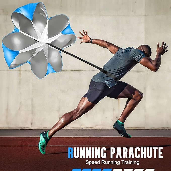 Agility Ladder, Soccer Training Equipment Set, 4 Agility Hurdles, 20ft Speed Ladder, Running Parachute, 12 Football Cones, Jump Rope | Soccer Basketball Athletes Speed Training-StrideForce Fitness