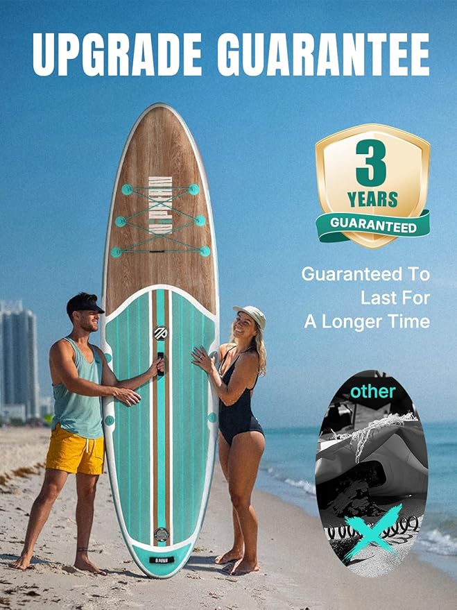 Niphean Inflatable Stand Up Paddle Board with SUP Accessories, Anti-Slip EVA Deck, 10’6’’ Inflatable Paddle Boards for Adults & Youth of All Skill Levels-StrideForce Fitness