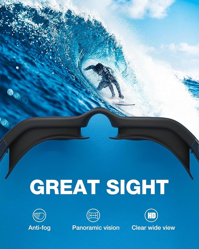 ZIONOR G1 Polarized Swimming Goggles for Unisex Adult Women Anti Fog 100% Anti UV Diving Goggles-StrideForce Fitness