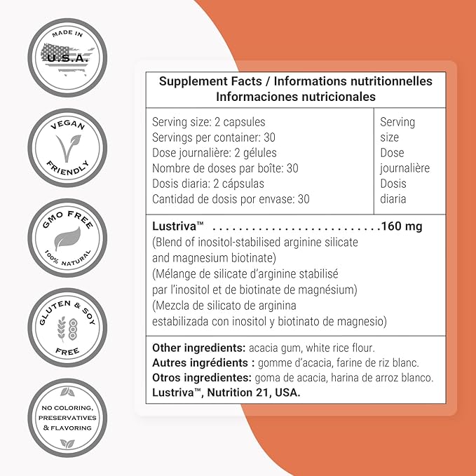 Supersmart - Hair Growth Booster 160mg per Day (Lustriva Supplement) - Biotin 40x More Soluble | Non-GMO & Gluten Free - 60 Vegetarian Capsules-StrideForce Fitness