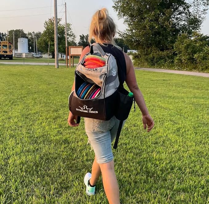 Dynamic Discs Trooper Disc Golf Bag | Large Frisbee Bags with 18+ Discs Capacity | Lightweight & Durable Backpack | Great Gifts or Disc Golf Accessories for Men | Ideal for Beginners & Pro Players-StrideForce Fitness