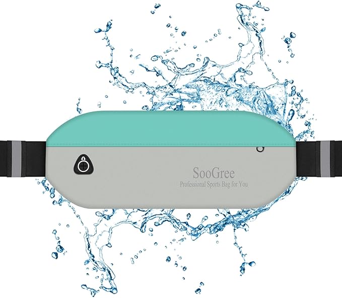 Slim Fanny Packs for Women Men,Waterproof Waist Pack with Reflective Strip Adjustable Strap,Running Belt for Sports Workout Cycling Hiking, Casual Hands-Free Wallets Phone Bag (Style 4)-StrideForce Fitness