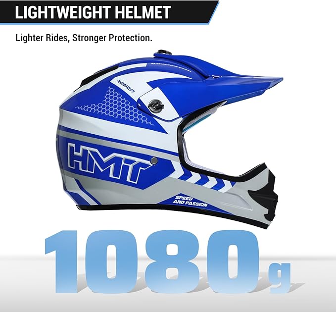 Youth Dirt Bike Helmet DOT Certified - Full Face Motorcycle Helmet for Off-Road, ATV, Street Riding, Includes Adjustable Goggles & Protective Gloves-StrideForce Fitness