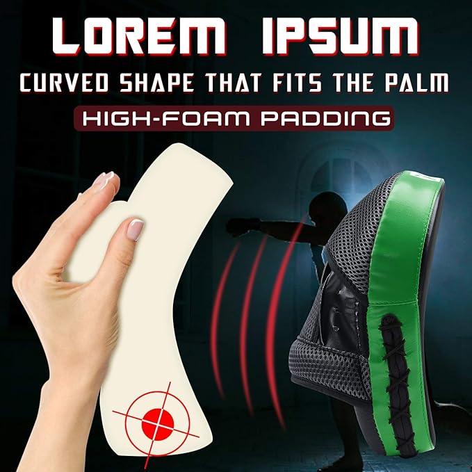 Boxing and MMA Punching Mitts - Hook & Jab Pads, Focus Punch Mitts, Target Focus Pads, and Kick Shield for Muay Thai Training-StrideForce Fitness