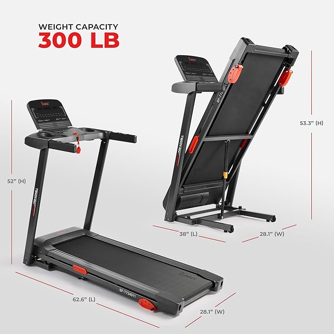 Sunny Health & Fitness Smart Wi-Fi Treadmills-StrideForce Fitness