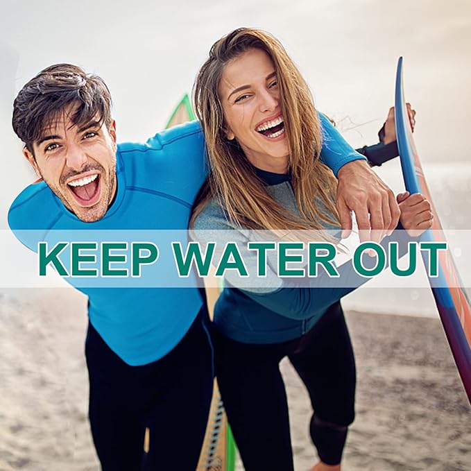 Swimming Ear Plugs for Adults,3 Pairs Waterproof Reusable Silicone Swim Earplugs for Swimming Surfing Snorkeling Showering and Water Pool,Beach,Ocean (Adults & Teens 14+)-StrideForce Fitness