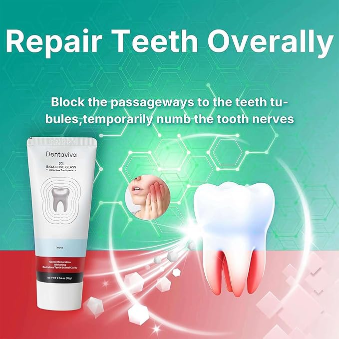 Gum Restore Toothpaste，Gum Repair for Receding Gums, Bleeding Gums Treatment, Fresh Mint Flavored，Bad Breath Rebuilds Enamel, Removes Plaque, Whitens Teeth – 2.54 Oz, Pack of 2