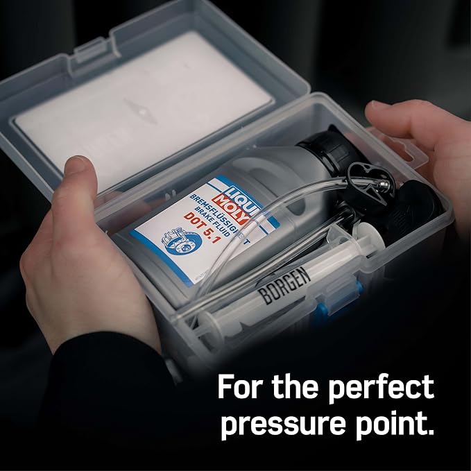 Borgen Bleed kit Compatible with AVID SRAM Hydraulic disc Brakes I Bike Brakes Service kit I Bleeding kit with Step-by-Step Instructions for The Perfect Bleeding of The Brake-StrideForce Fitness