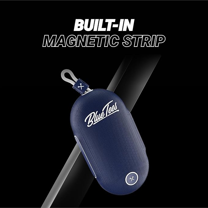 Blue Tees Golf Player Go - Compact GPS Speaker, Bluetooth Music & Audible GPS Distances, Auto Course Recognition, IPX7 Waterproof, 40,000+ Preloaded Courses, 16+ Hours Battery, Built-in Magnetic Strip-StrideForce Fitness