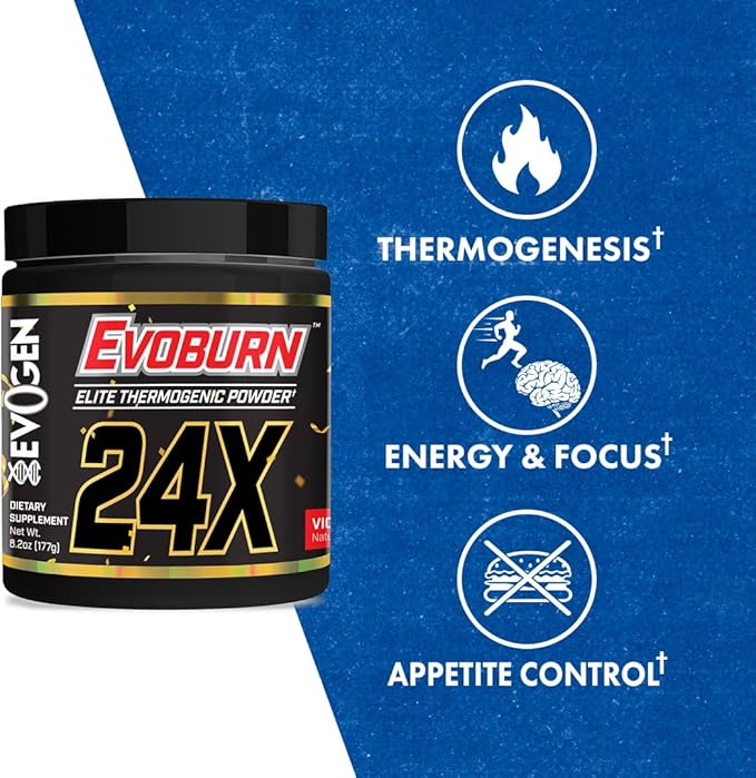 Evogen Evoburn - Thermogenic Fat Burner for Men & Women | Energy, Focus, & Appetite Control | Advanced Metabolism Booster Fat Burner Formula with MitoBurn & Caffeine | Victory Punch | 30 Servings-StrideForce Fitness