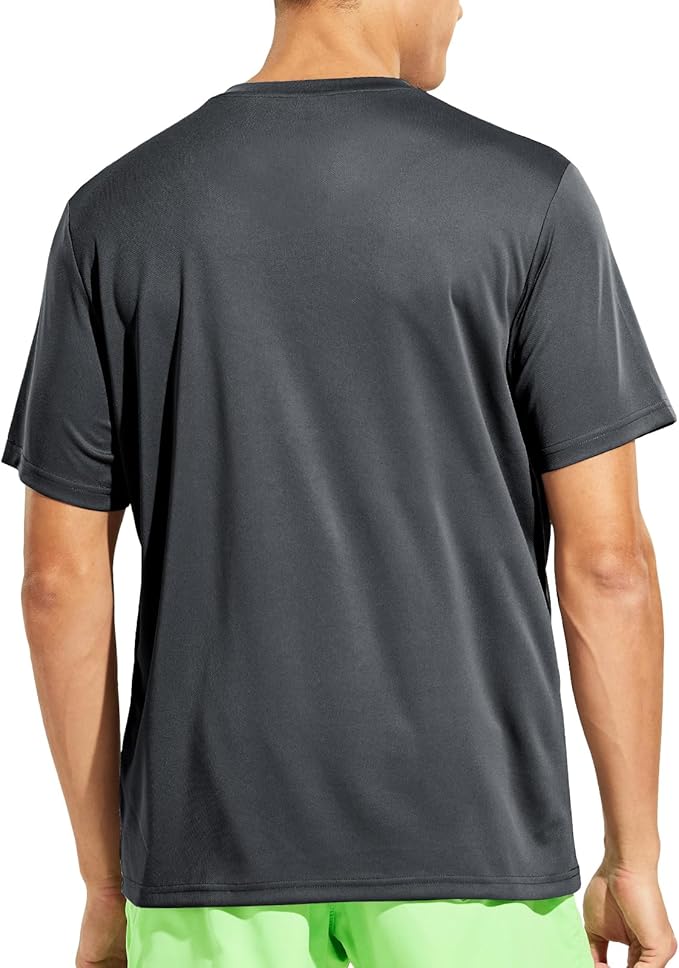 MIER Men's Quick Dry Workout Shirts Moisture Wicking Running Athletic Performance T-Shirts Recycled Polyester Top Tee-StrideForce Fitness