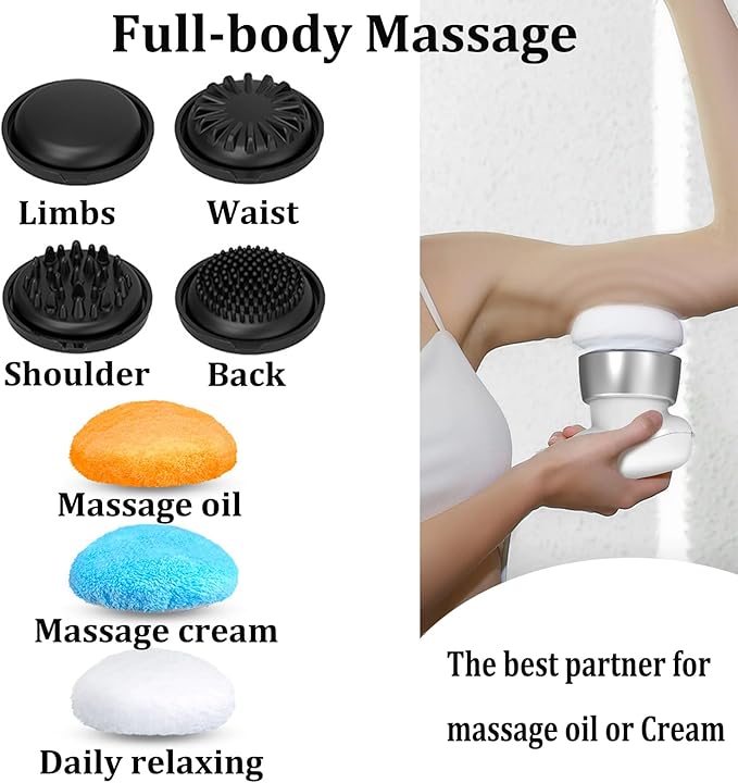Body Sculpting Machine, Corded Anti Cellulite Massage Tool, Deep Tissue Lymphatic Drainage Handheld Full Body Massage Relaxing SPA Cellulite Fat Remover Oil Apply Belly Butt Limbs Tightening Shaping-StrideForce Fitness