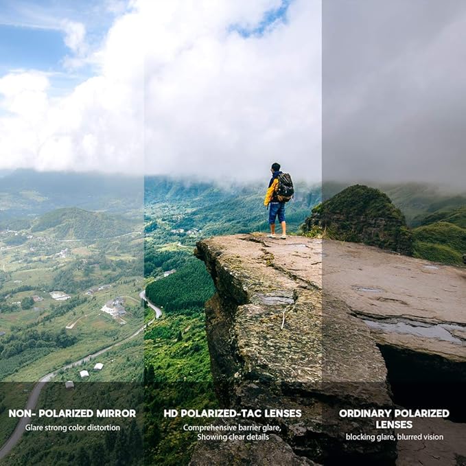 BEACOOL Polarized Sports Sunglasses for Men Women Youth Baseball Fishing Cycling Running Golf Motorcycle Tac Glasses UV400-StrideForce Fitness