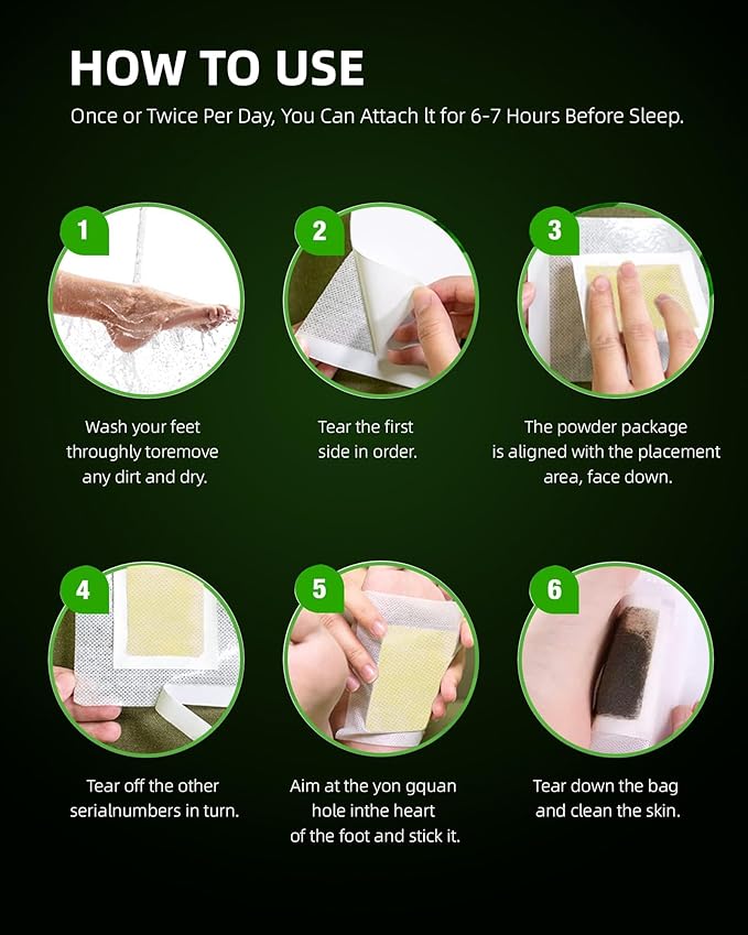 100 Packs Bamboo Foot Pads, Natural Cleansing, Promoting Sleeping, Suitable for Daily Relaxation Foot Paches, Included 100 Adhesive Sheets and 100 Foot Pads-StrideForce Fitness