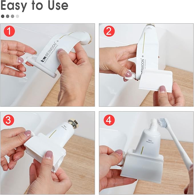 LAMY Toothpaste Squeezer, 3 PCS Tube Squeezer Bathroom and Kitchen Gadgets for Various Tube-Based Cosmetics and Sauces, Home and Apartment Essentials