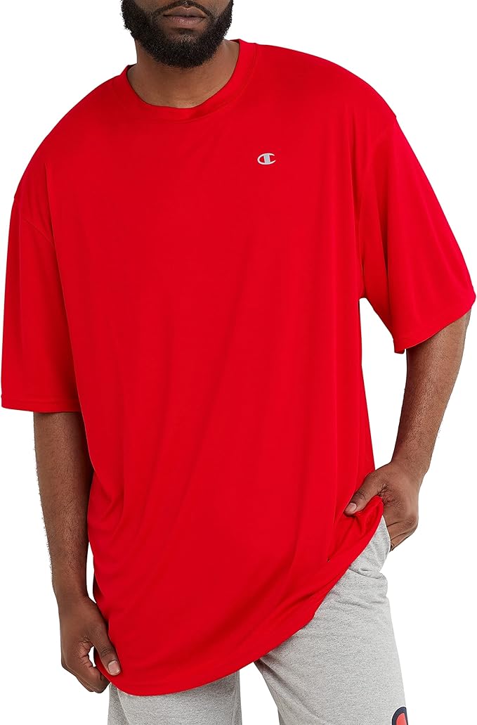 Champion Men's T-shirt, Sport Tee, Moisture Wicking, Anti Odor, Athletic T-shirt for Men (Reg. Or Big & Tall)-StrideForce Fitness