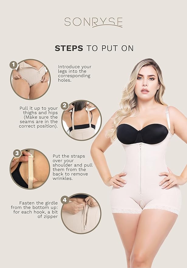 Sonryse Tummy Tuck Compression Garment for Women Fajas Colombianas Reductoras y Moldeadoras Stage 2 Faja-StrideForce Fitness