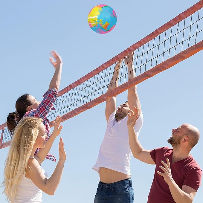 Beach Volleyball Official Size 5 Soft Waterproof Volleyball Sand Sports PU Ball for Indoor, Outdoor, Pool, Gym, Training-StrideForce Fitness