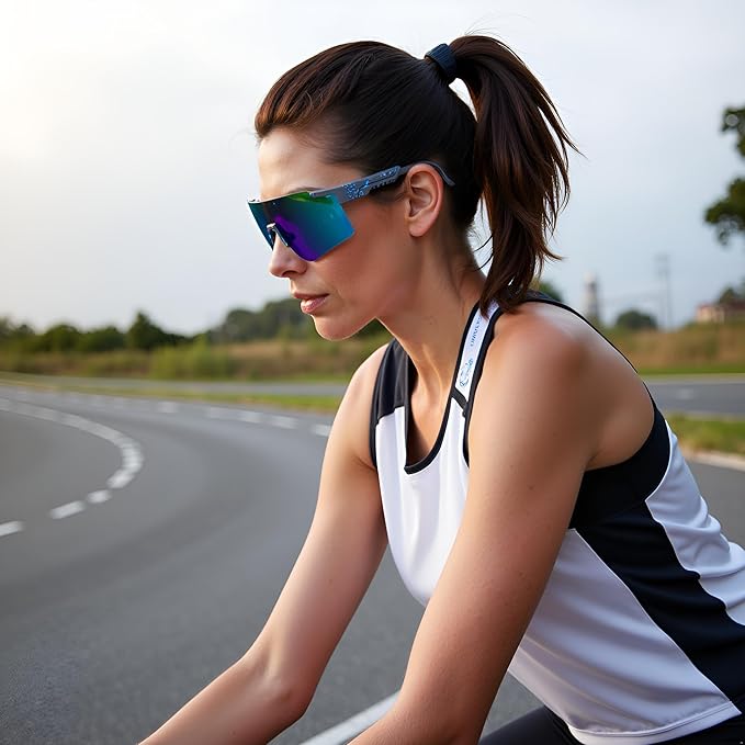 MALIDAK Sports Sunglasses for Mens Women Youth Baseball Sunglasses UV400 Protection Men Cycling Glasses-StrideForce Fitness