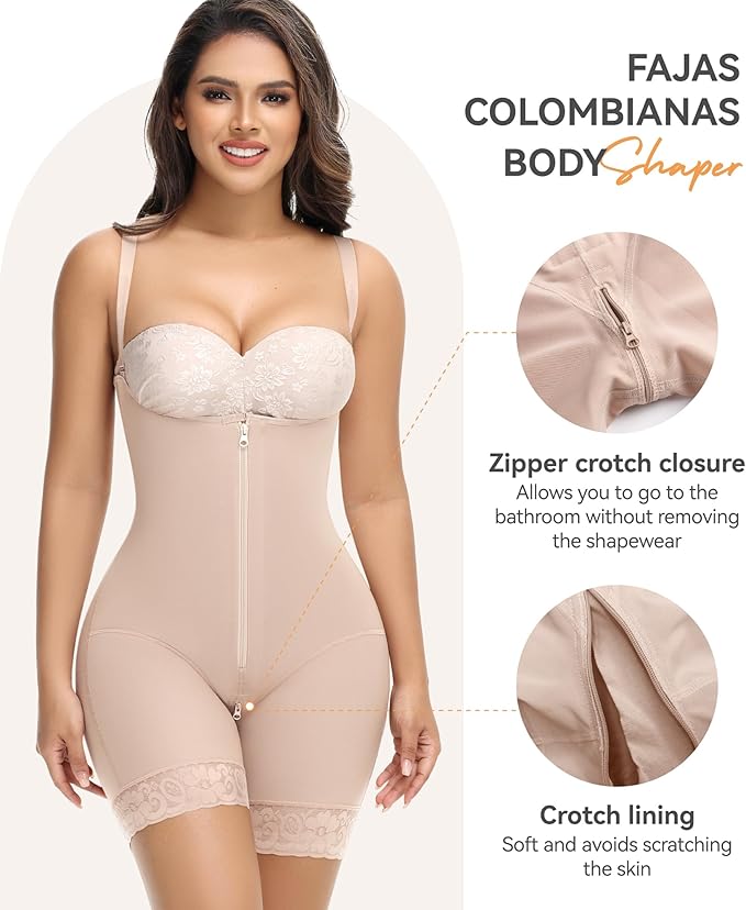 M MYODRESS fajas colombianas moldeadoras shapewear tummy control body shaper stage 2 compression garment-StrideForce Fitness