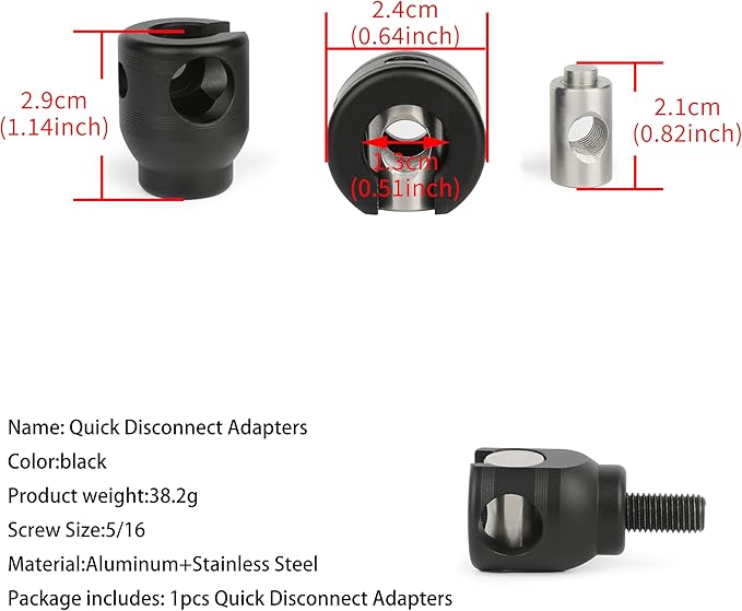 AMEYXGS Bow Stabilizer for Compound Bow, 6" 8" 10" 12" Rod Balance Bar with Damping System and Weights Shock Absorber for Compound Bow Archery Accessory-StrideForce Fitness