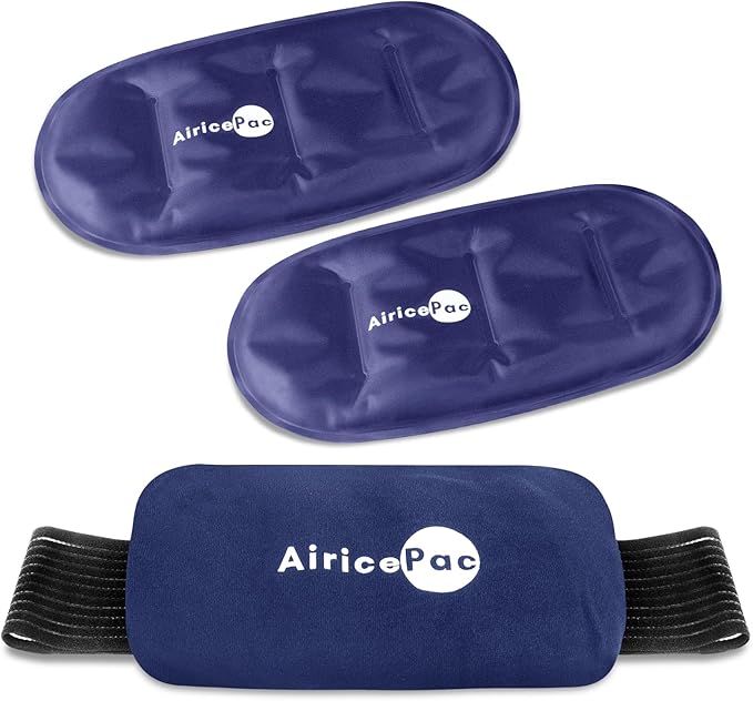 Ice Packs for Injuries Reusable (3-Piece Set) – Hot and Cold Ice Pack Therapy Gel Wrap Support – Supports Recovery, Joint and Muscle Pain – Knees, Back & More-StrideForce Fitness