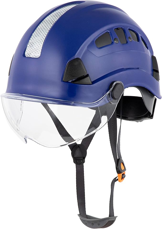 Defender Safety H1 Safety Helmet Hard Hat with Visor ANSI Z89.1-StrideForce Fitness