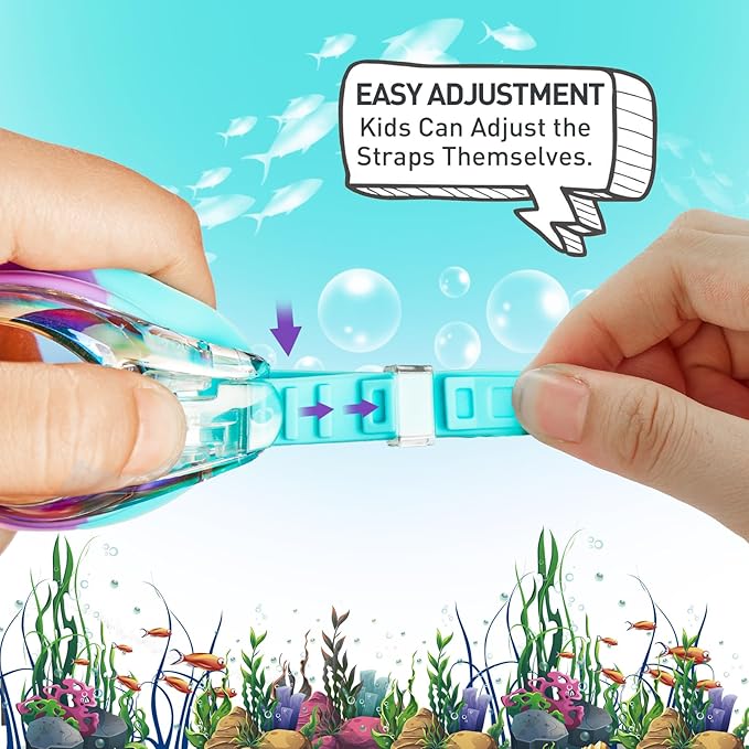 Aegend 2 Pack Kids Goggles, Swimming Goggles for Kids Age 4-16 Boys and Girls Youth, Anti-Fog Waterproof Anti-UV Pool Goggles-StrideForce Fitness