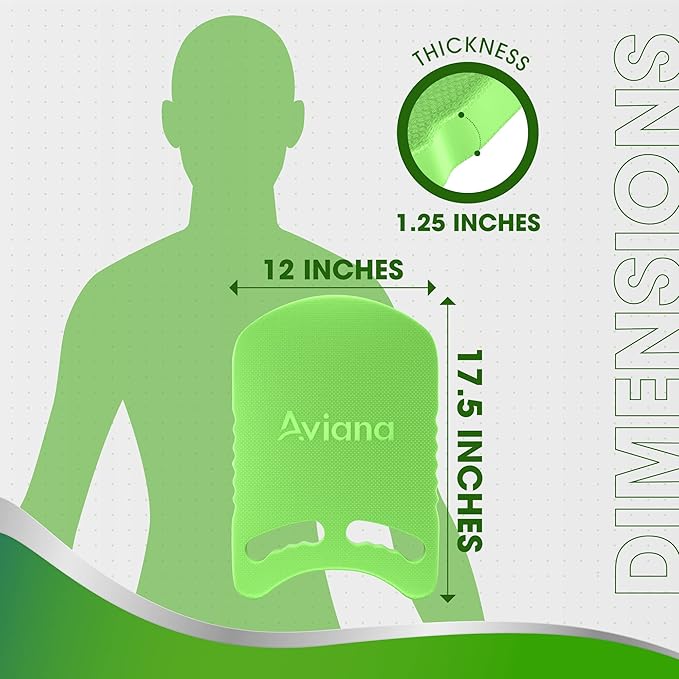 Kickboard Adult & Youth Swim Buoy Aid Leg Kick Exercise Training Float for Swimming Pool or Open Water Foam Equipment | High Buoyancy | Non-Slip | EVA Material & BPA Free-StrideForce Fitness