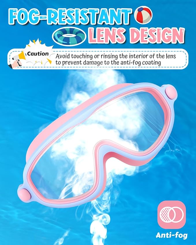 Rantizon Swim Goggles 2 Pack, Wide View Anti Fog&UV Swimming Goggles for Audlt, No Leaking Swim Glasses for Men Women Kids-StrideForce Fitness