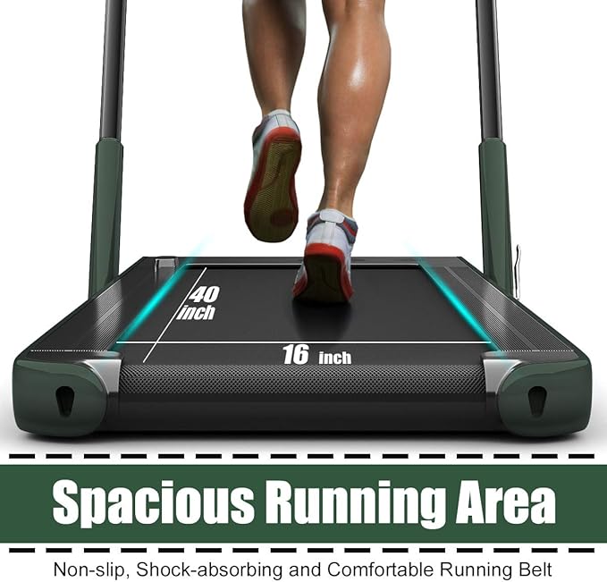 GYMAX Walking Pad, 2 in 1 Free Installation Under Desk Treadmill with Smart App, Remote Control & LED Display, 2.25HP Foldable Portable Compact Running Machine for Small Spaces Home Office-StrideForce Fitness