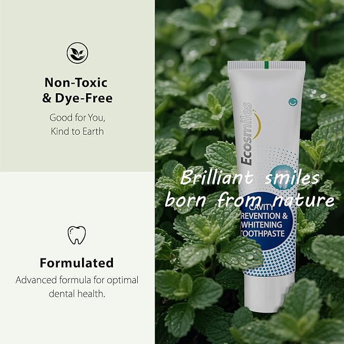 Hydroxyapatite Toothpaste for Adults – Fluoride Anticavity, Teeth Whitening, Enamel Repair & Remineralization, SLS Free, Xylitol for Cavity Protection, Tartar Remover, Fresh Mint 3.52 OZ