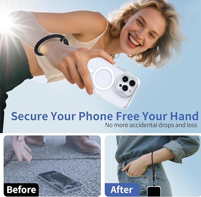 2 Pack Phone Lanyard for Cellphone Case, Phone Wrist Strap for Case, Cellphone Strap Wrist Lanyard for Women and Men-StrideForce Fitness