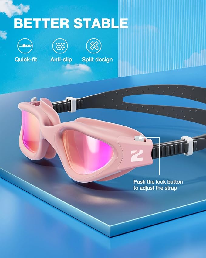 ZIONOR Swim Goggles, G1 SE Swimming Goggles Anti-fog for Adult Men Women-StrideForce Fitness