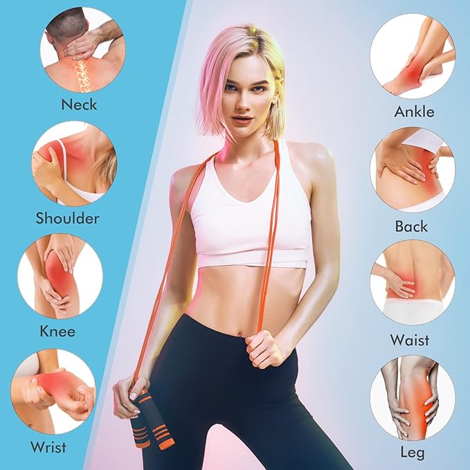 Belifu 4 Independent Channel TENS EMS Unit, 24 Modes,30 Level Intensity Muscle Stimulator Machine, Rechargeable Electric Pulse Massager with 10 Pads&5 Set Leads Wires, for Pain Relief Therapy (Silver)-StrideForce Fitness