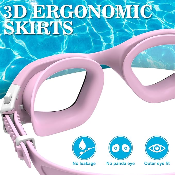 WIN.MAX Polarized Swimming Goggles Swim Pool Goggles Anti Fog Anti UV No Leakage Clear Vision for Men Women Adults Teenagers-StrideForce Fitness