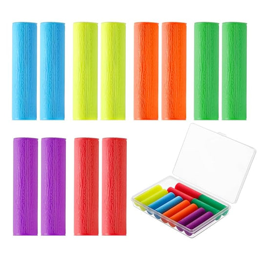 12PCS Aligner Chew, Aligner Trays Chompers for Invisalign, Orthodontic Chompers Retainer Trays Seaters with Travel Carrying Case (Mix Colors)